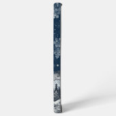 Schneeflocke Samsung Galaxy Hülle (Linke Seite)