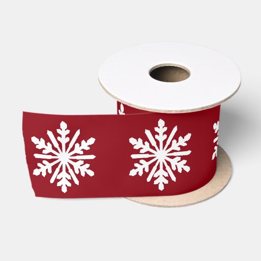 Schneeflocke Satinband (Spule)