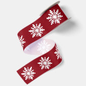 Schneeflocke Satinband (Rückseite)