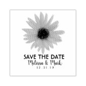 Schneeflocke Save the Date Hochzeitsklebstoff Gummistempel (Prägung)