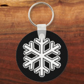Schneeflocke Schlüsselanhänger (Vorderseite)