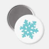 Schneeflocke - Schneeflocke Magnet (Vorderseite/Rückseite)