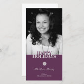 Schneeflocke Schneeflocke Weihnachtsfeiertag Gruß Feiertagskarte (Vorne/Hinten)