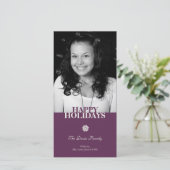 Schneeflocke Schneeflocke Weihnachtsfeiertag Gruß Feiertagskarte (Stehend Vorderseite)