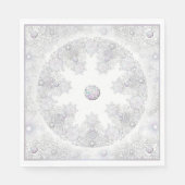 Schneeflocke Serviette (Vorderseite)