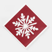 Schneeflocke Serviette (Ecke)