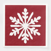 Schneeflocke Serviette (Vorderseite)