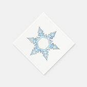 Schneeflocke Serviette (Ecke)