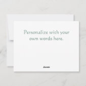 Schneeflocke, silber, aquamariner, Vintager Winter Feiertagskarte (Rückseite)