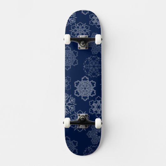 Schneeflocke Skateboard (Vorderseite)