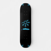 Schneeflocke Skateboard (Vorne)