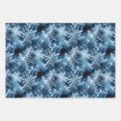 Schneeflocke-Snowflake-Glittering-Snowflake-Design Geschenkpapier Set (Vorderseite 2)