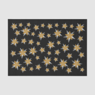 Schneeflocke-Snowflamme Gold Silber Weihnachten Seidenpapier