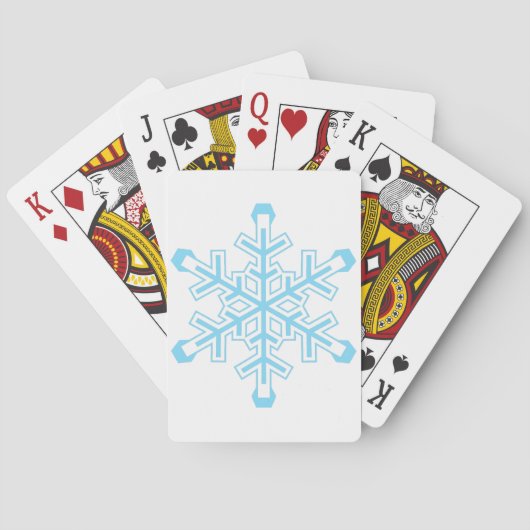 Schneeflocke Spielkarten (Rückseite)