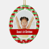 Schneeflocke stripes Fotoschablone Keramikornament (Rechts)