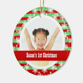 Schneeflocke stripes Fotoschablone Keramikornament (Links)