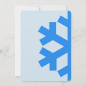 Schneeflocke Sweet 16 Einladung (Rückseite)