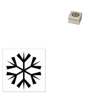 Schneeflocke-Symbol Gummistempel