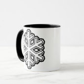 Schneeflocke Tasse (Vorderseite Links)