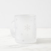 Schneeflocke-Tasse Mattglastasse (Vorderseite Links)