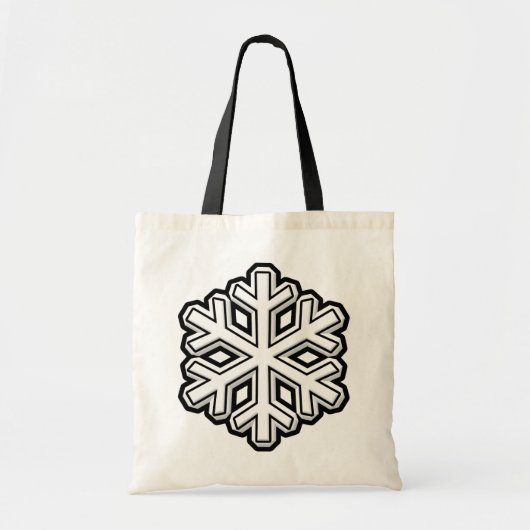 Schneeflocke Tragetasche (Vorne)
