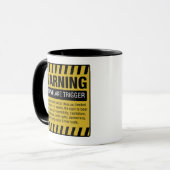 Schneeflocke-Triggerwarnende Tasse (Vorderseite Links)