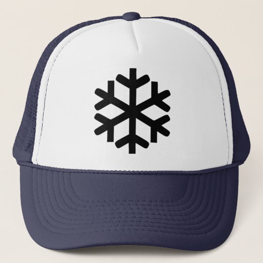 Schneeflocke Truckerkappe (Vorderseite)
