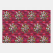 Schneeflocke über Paris Geschenkpapier Set (Vorderseite 3)