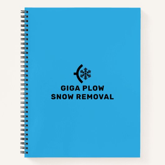 Schneeflocke und Schneeflocke grafisch Notizblock (Vorderseite)