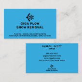 Schneeflocke und Schneeflocke grafisch Visitenkarte (Vorne/Hinten)