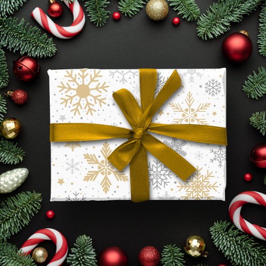 Schneeflocke und Weihnachten Geschenkpapier