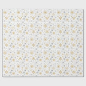 Schneeflocke und Weihnachten Geschenkpapier (Flach)