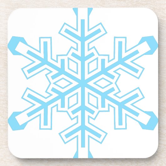 Schneeflocke Untersetzer (Vorderseite)