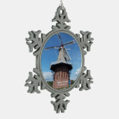 Schneeflocke-Verzierung 1 Hollands, Michigan Schneeflocken Zinn-Ornament (Links)