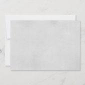 Schneeflocke Virtuelle Babydusche silber weiß Einladung (Rückseite)