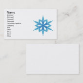 Schneeflocke Visitenkarte (Vorne/Hinten)