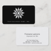 Schneeflocke Visitenkarte (Vorne/Hinten)