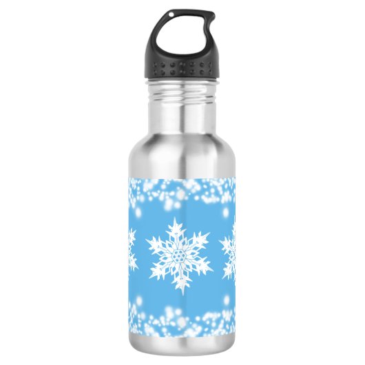 Schneeflocke-Wasser-Flasche Edelstahlflasche (Vorderseite)