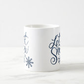 Schneeflocke Weihnachten Kaffeetasse (Mittel)