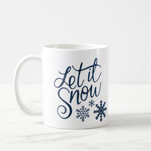 Schneeflocke Weihnachten Kaffeetasse (Links)