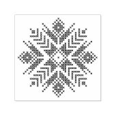 Schneeflocke, Weihnachten Nordic Schnee Permastempel (Design)