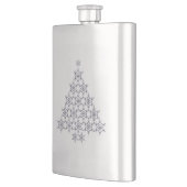 Schneeflocke Weihnachtsbaumflasche Flachmann (Links)