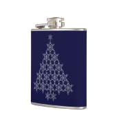 Schneeflocke Weihnachtsbaumflasche Flachmann (Links)