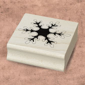 Schneeflocke Weihnachtsfeiertag Gummistempel