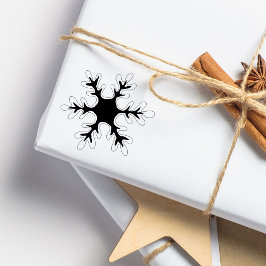 Schneeflocke Weihnachtsfeiertag Gummistempel