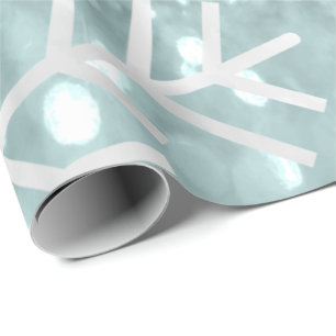 Schneeflocke-Weihnachtsfeiertags-blauer Geschenkpapier