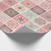 Schneeflocke-WeihnachtsPackpapier Geschenkpapier (Ecke)