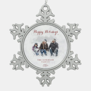 Schneeflocke-Weihnachtsverzierung Schneeflocken Zinn-Ornament