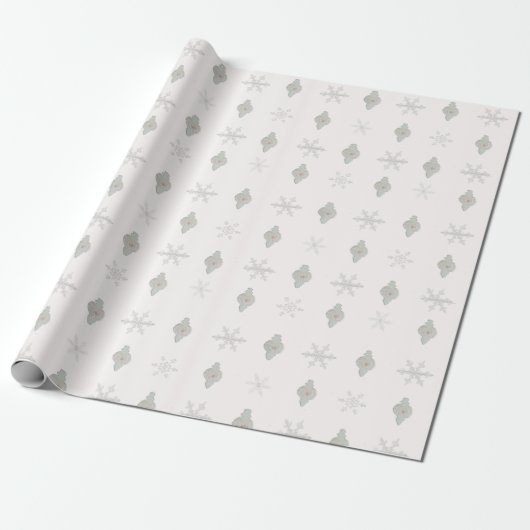 Schneeflocke Weihnachtswrapping Paper Geschenkpapier (Ungerollt)