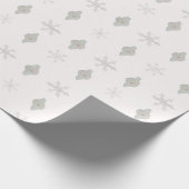 Schneeflocke Weihnachtswrapping Paper Geschenkpapier (Ecke)